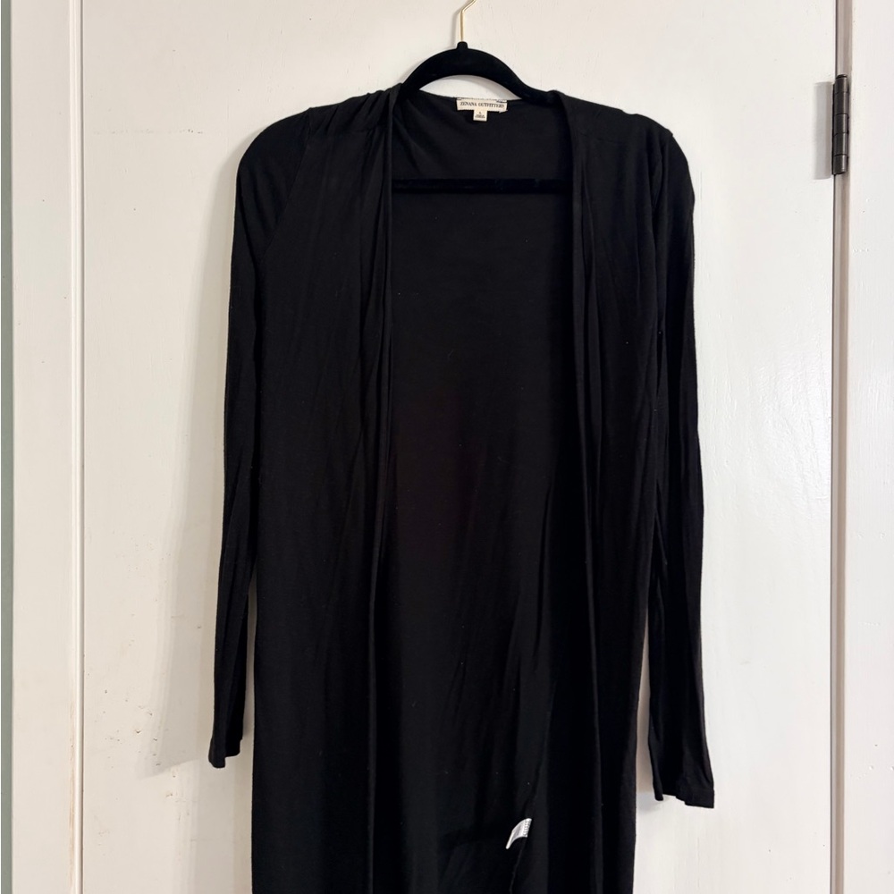 Zenana Outfitters Classic Black Cardigan